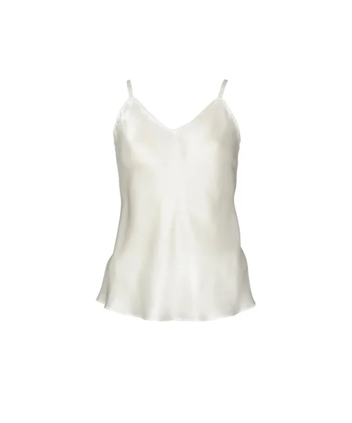 Lady Avenue Top/ Loungeshirt/ Pyjamas|Pyjamas/ Loungewear<00 OFF-WHITE - LA - Silk Woven Camisole W/Cording