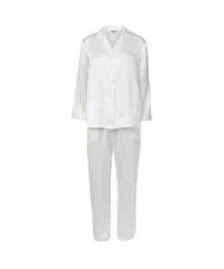 Lady Avenue Pyjamas/ Loungewear<00 OFF-WHITE - Silk Woven Basic Pyjamas