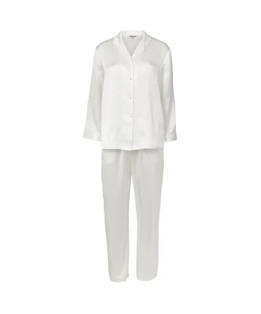 Lady Avenue Pyjamas/ Loungewear<00 OFF-WHITE - Silk Woven Basic Pyjamas