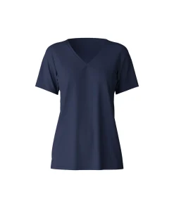 Calida Top/ Loungeshirt/ Pyjamas<488 PEACOAT BLUE - Favourites Sun Shirt Short-Sleeve