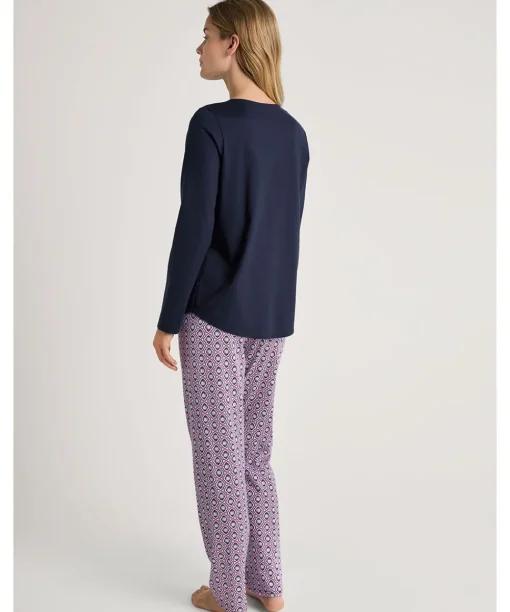 Calida Pyjamas/ Loungewear<488 PEACOAT BLUE - Lovely Nights Pyjamas