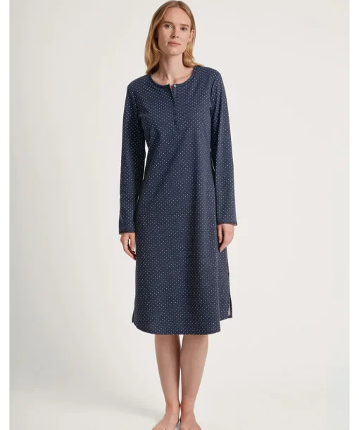 Calida Natkjoler/ Underkjoler/ Chemiser<488 PEACOAT BLUE - Midnight Dreams Nightdress