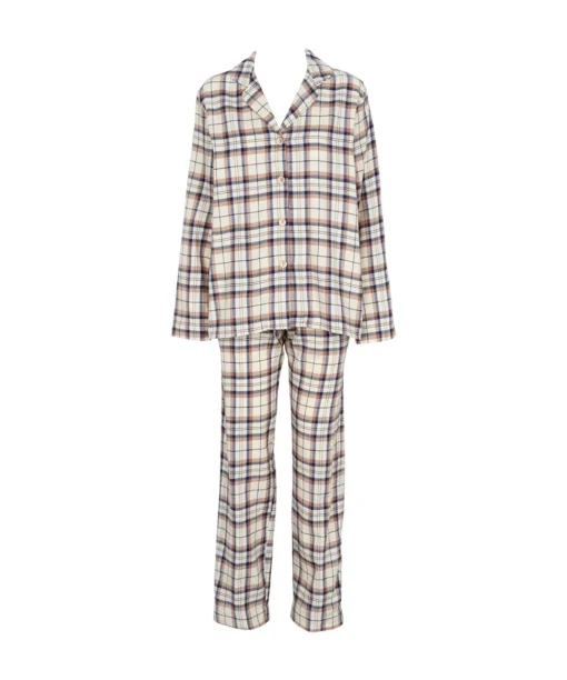 Missya Top/ Loungeshirt/ Pyjamas<330 PEACOAT NAVY - Check Flannel Pyjamas