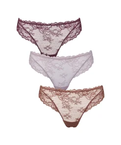 Missya Trusser<029 POTENT PURPLE - Lace String 3-pack