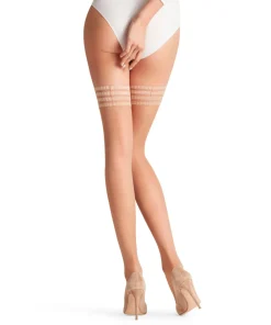 Falke Selvsiddende/ Overknee<4169 POWDER - Pure Matt 20 STU Fine Stay-Up