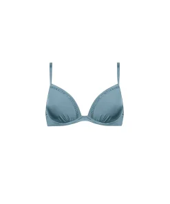 Maryan Mehlhorn Bikinier<352 RETRO BLUE - Watercult Shimmering Solids Bikini Top