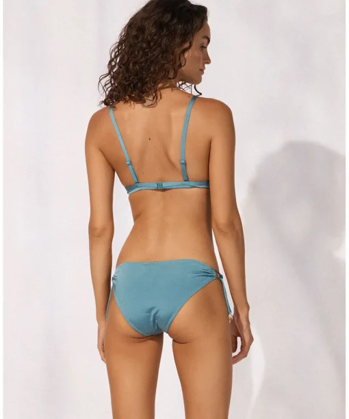 Maryan Mehlhorn Bikinier<352 RETRO BLUE - Watercult Shimmering Solids Bikini Top