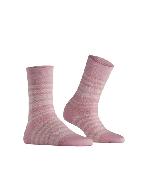 Falke Ankelstrømper/ Sokker<8793 ROSE - Sensitive Sunset Stripe Sock