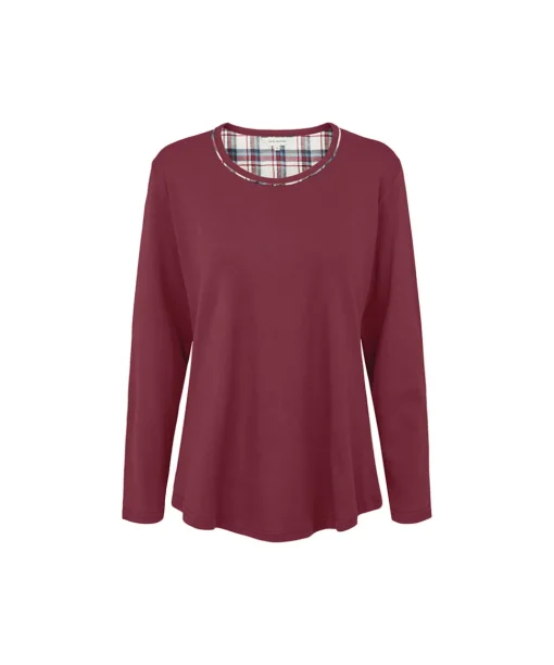 Lady Avenue Pyjamas/ Loungewear<194 RUBY RED - Cotton Cotton Flannel Pyjamas