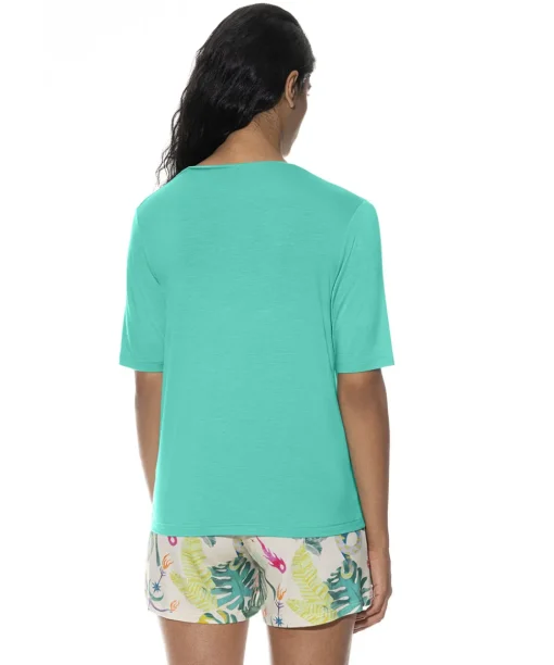 Mey Top/ Loungeshirt/ Pyjamas<1258 SEAFOAM - Lovestory T-Shirt