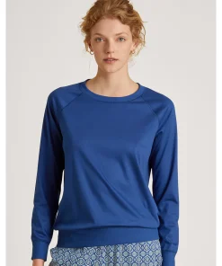 Calida Top/ Loungeshirt/ Pyjamas<409 SODALITE BLUE - Favourites Energy Top long-sleeve