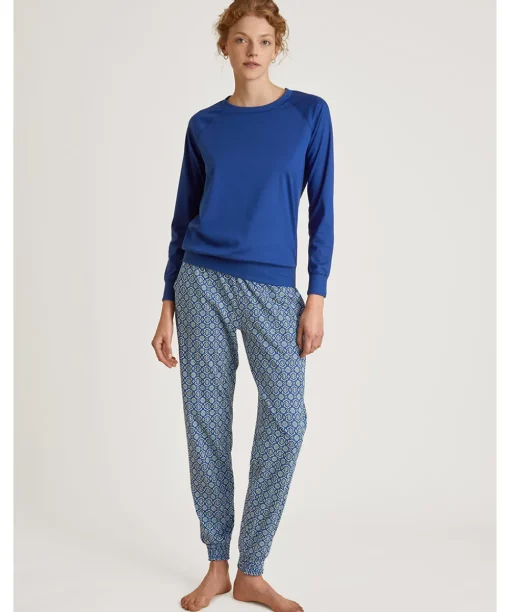 Calida Top/ Loungeshirt/ Pyjamas<409 SODALITE BLUE - Favourites Energy Top long-sleeve
