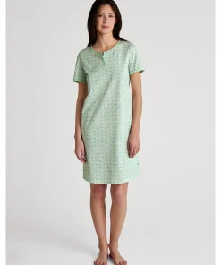 Calida Natkjoler/ Underkjoler/ Chemiser<603 SOFT GREEN - Flower Nights Sleepshirt