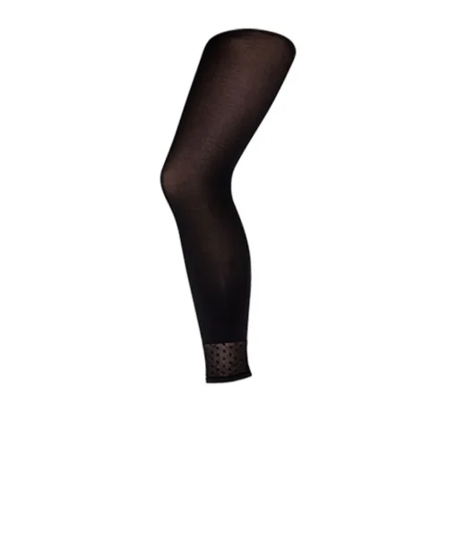 Decoy Strømpebukser/ Leggings<1100 SORT - Mesh-Dots Capri 50 Den