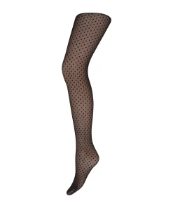 Decoy Strømpebukser/ Leggings<1100 SORT - Net Dots 20 Denier Tights