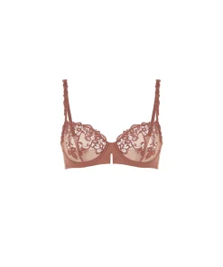 Simone Pérèle Bh'er<751 TENDER BROWN - Saga Half Cup Bra