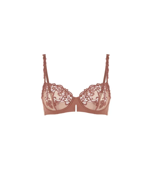 Simone Pérèle Bh'er<751 TENDER BROWN - Saga Half Cup Bra