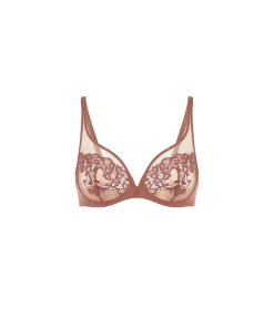 Simone Pérèle Bh'er<751 TENDER BROWN - Saga Plunge full cup