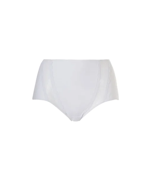 Femilet Trusser<010 WHITE - Basic Lace Culotte Maxi