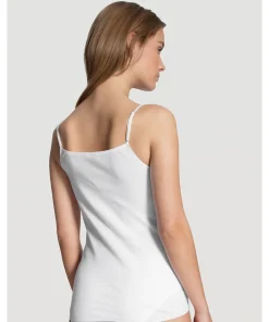 Calida Undertøj<001 WHITE - Feminin Sense Spaghetti Top