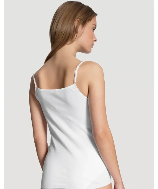 Calida Undertøj<001 WHITE - Feminin Sense Spaghetti Top
