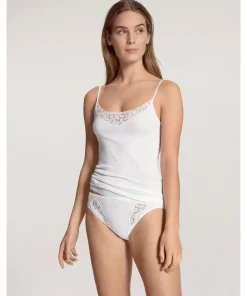 Calida Undertøj<001 WHITE - Feminin Sense Spaghetti Top