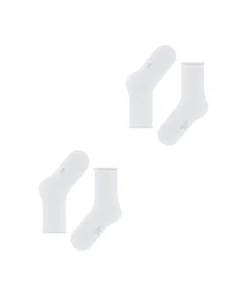 Falke Ankelstrømper/ Sokker<2000 WHITE - Happy 2P SO Socks
