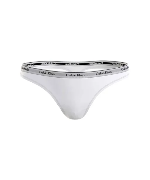 Calvin Klein Trusser<100 WHITE - Icon Logo Thong
