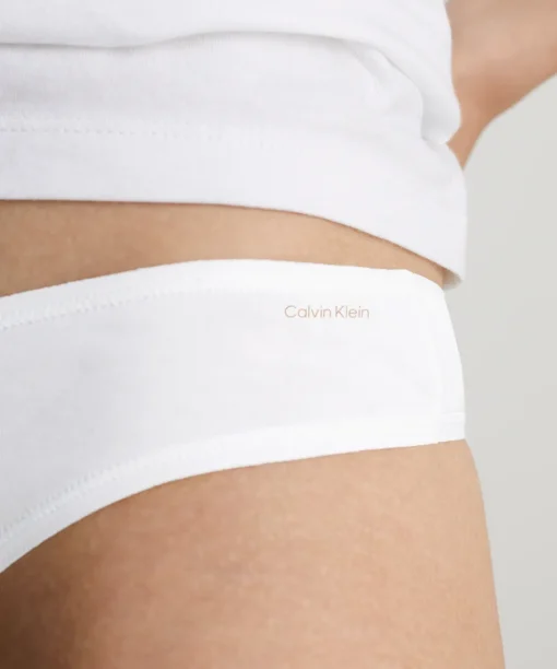 Calvin Klein Trusser<100 WHITE - Ideal Cotton Thong