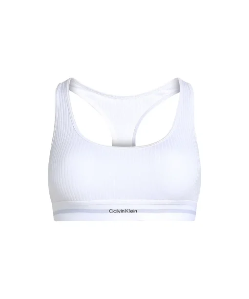 Calvin Klein Bh'er<100 WHITE - Modal Rib Bralette