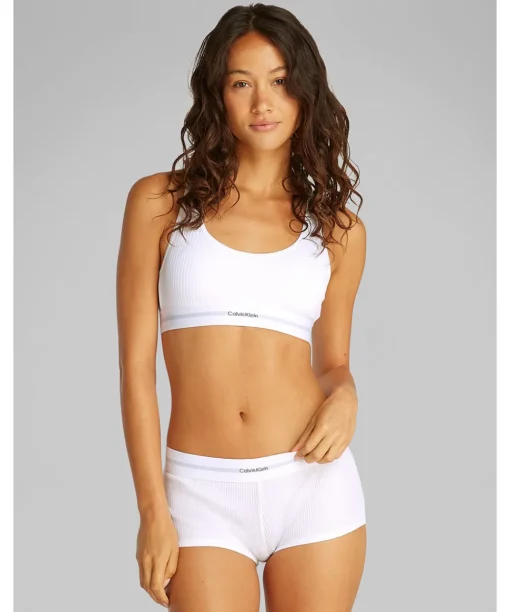 Calvin Klein Bh'er<100 WHITE - Modal Rib Bralette