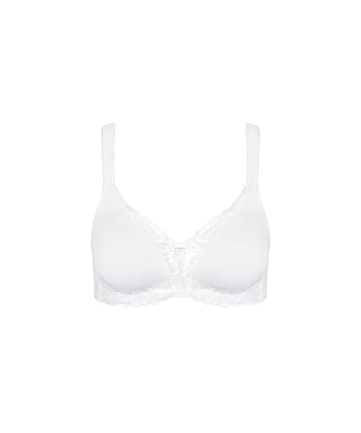 Triumph Bh'er<0003 WHITE - Modern Lace+cotton Bh Uden Bøjle