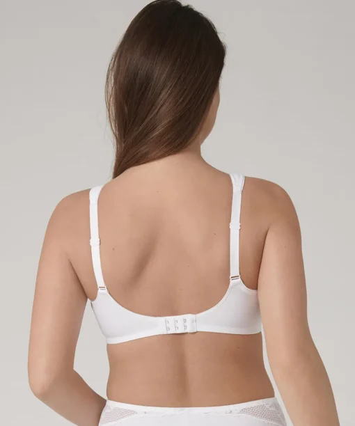 Triumph Bh'er<0003 WHITE - Modern Lace+cotton Bh Uden Bøjle