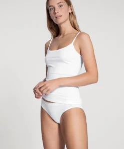 Calida Undertøj<001 WHITE - Natural Comfort Spaghetti Top