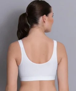 Anita Sportstøj|Sportsbh'er<006 WHITE - Sport Sports bra with front closure