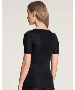 Calida Undertøj<996 WS SCHWARZ - True Confidence Top Short-Sleeve