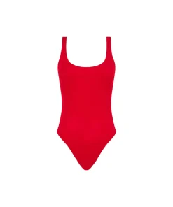 Chantelle Badedragter<A39 CHERRY RED - Swim One Size Wirefree T-shirt Swimsuit