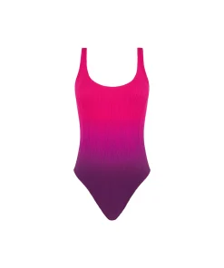 Chantelle Badedragter<A41 SUNSET TIE & DYE - Swim One Size Wirefree T-shirt Swimsuit