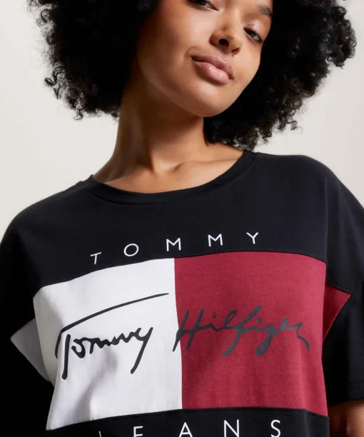 Tommy Hilfiger Top/ Loungeshirt/ Pyjamas<BDS BLACK - Tj Heritage Ctn Pyjamas