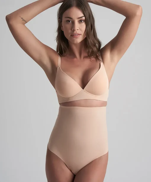 Bye Bra Trusser<BEIGE - Sculpting High Waist Thong