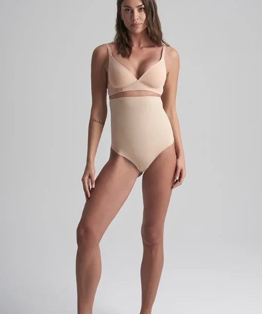 Bye Bra Trusser<BEIGE - Sculpting High Waist Thong