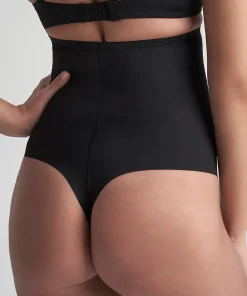 Bye Bra Trusser<BLACK - Sculpting High Waist Thong