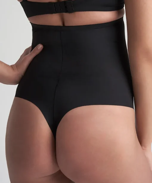 Bye Bra Trusser<BLACK - Sculpting High Waist Thong