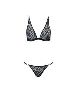Aubade Tilbehør<BLAI BLACK SILVER - Moonlight Shadow Ensemble P0 Twist