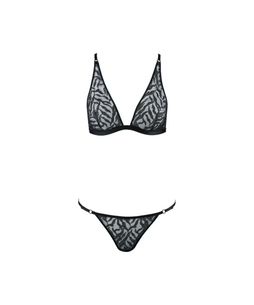 Aubade Tilbehør<BLAI BLACK SILVER - Moonlight Shadow Ensemble P0 Twist