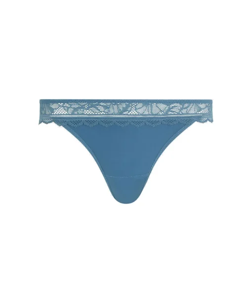 Chantelle Trusser<00C JEANS BLUE - Floral Touch Tanga
