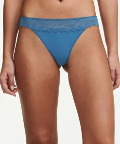 Chantelle Trusser<00C JEANS BLUE - Floral Touch Tanga