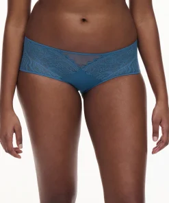 Chantelle Trusser<00C JEANS BLUE - Floral Touch Covering Shorty