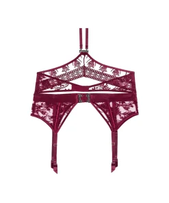 Aubade Tilbehør<CRIM CRIMSON RED - Magnetic Spell Suspender Belt