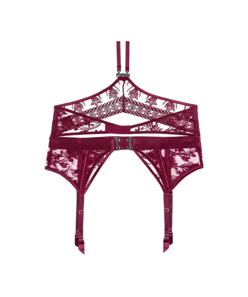 Aubade Tilbehør<CRIM CRIMSON RED - Magnetic Spell Suspender Belt